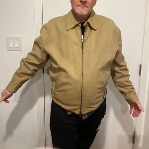 Men’s suede beige Donna Karan jacket